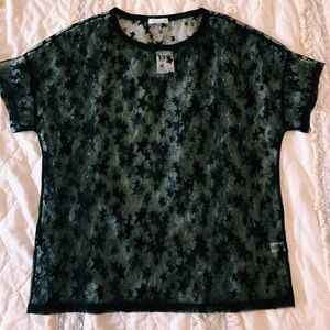 NWT Star Print lace t shirt